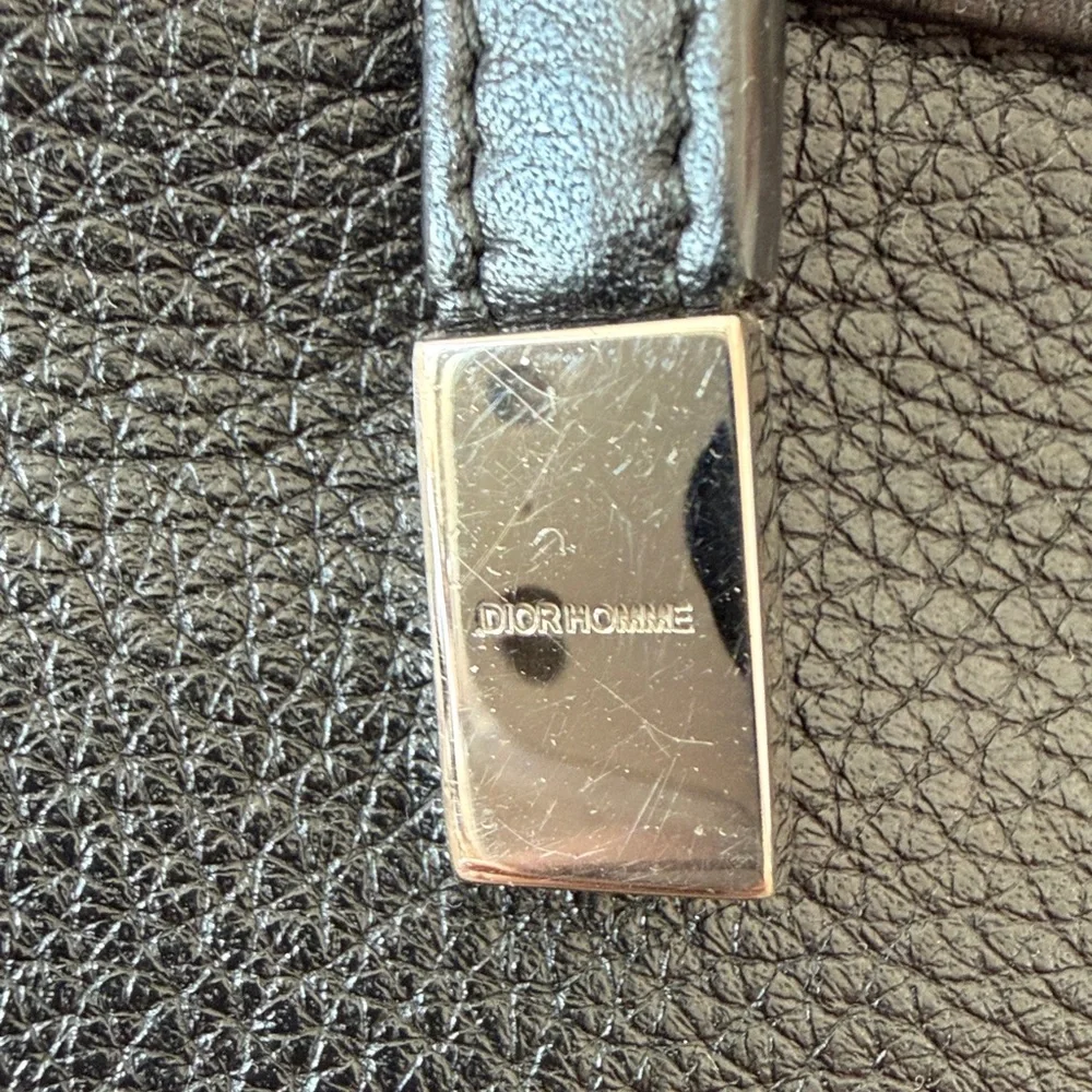 Dior Homme Black Leather Backpack